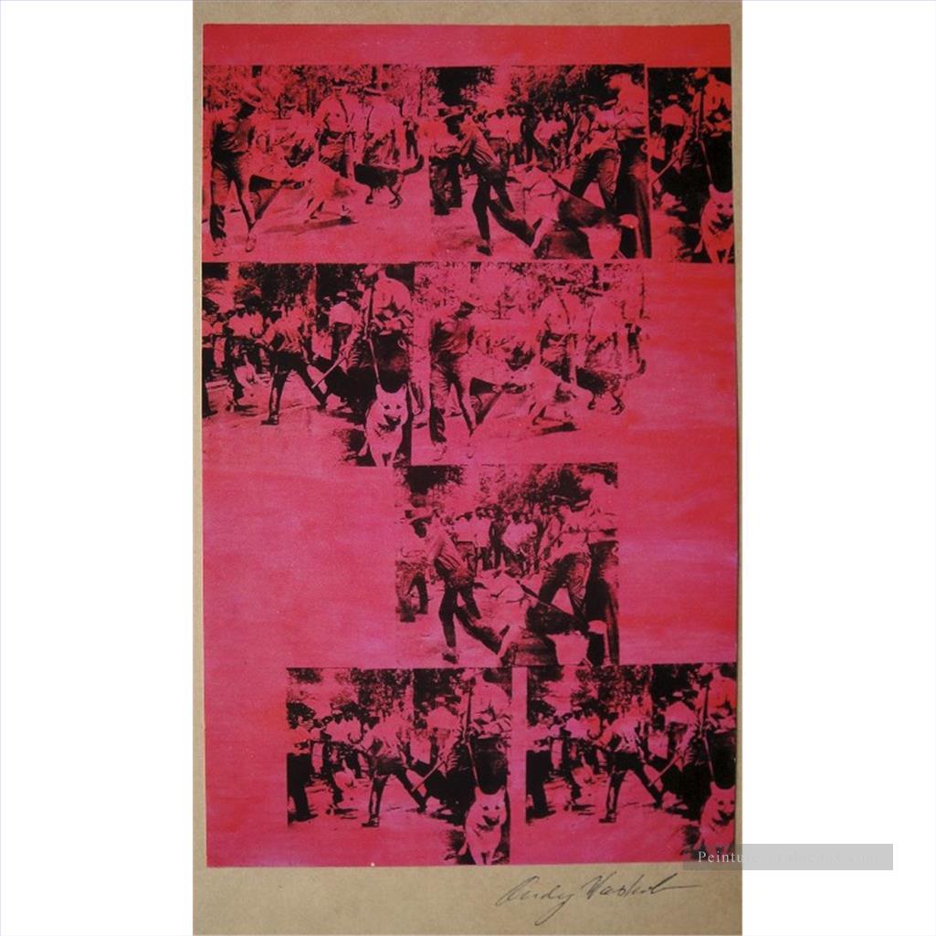 Red Race Riot Andy Warhol Oil Paintings